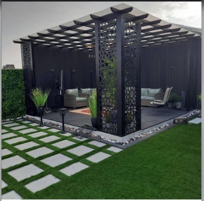 برجولات مع إضاءة LED