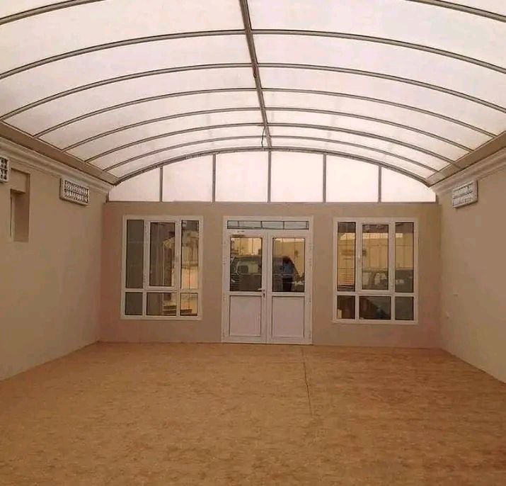 برجولات مع أثاث من الراتان