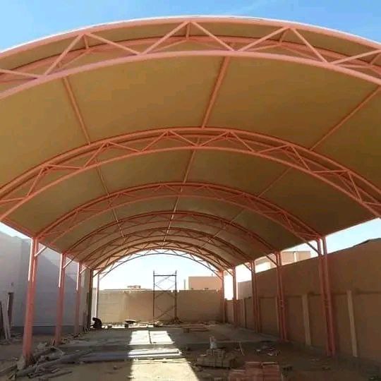 برجولات للمساحات البيضاوية