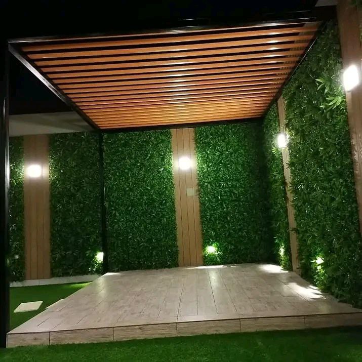 برجولات مع أثاث من الفينيل